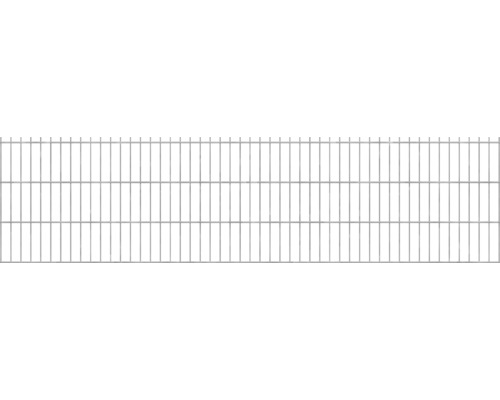 Clôture à grillage double 251x63 cm, galvanisée à chaud-0