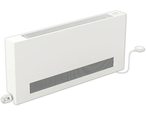 Wandkonvektor KORAWALL Direct WVD mit Ventilator 450 x 600 x 11 cm weiß matt links