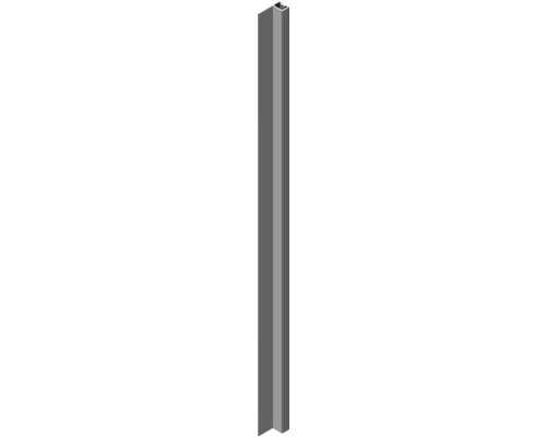 Rail d'angle à glisser dans les poteaux en alu 180 cm gris structure