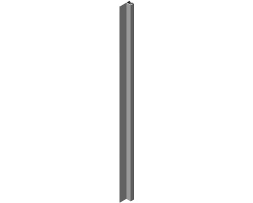 Rail d'angle à glisser dans les poteaux en alu 180 cm gris structure Jerrican métallique