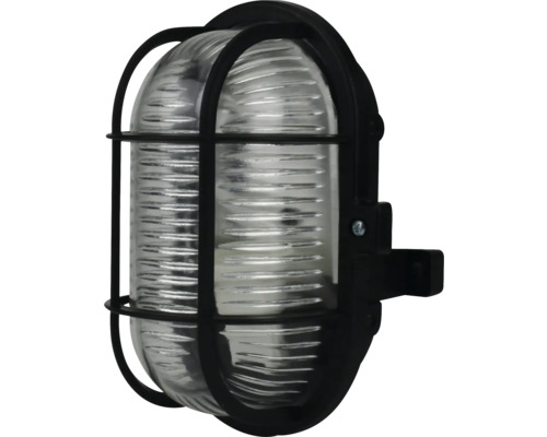 Luminaire extérieur ovale avec grille de protection