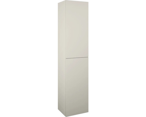 Armoire haute Jungborn lxhxp 400 x 1800 mm x 352 mm couleur de façade fume mat Armoire de salle de bain haute avec deux portes