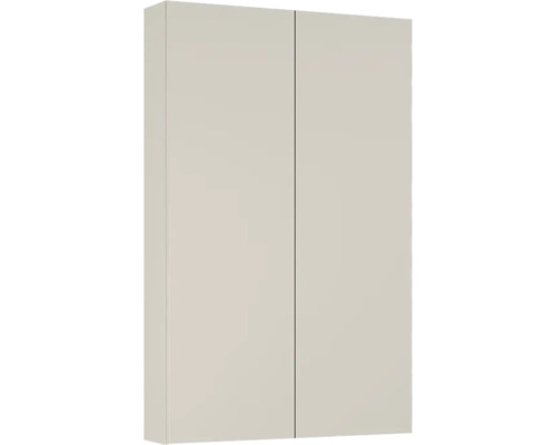 Armoire suspendue Jungborn lxhxp 500 x 800 mm x 126 mm couleur de façade fume mat Armoire à deux portes