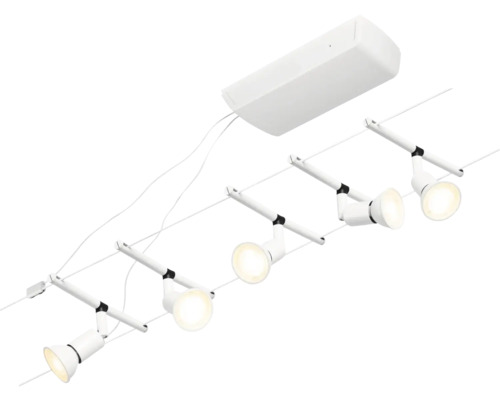 Système de rails avec cinq spots