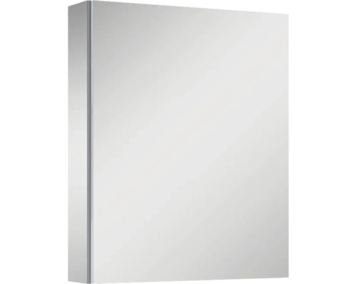 Jungborn Spiegelschrank 506 x 129 x 618 mm grau 1-türig mit einseitiger Spiegeltür und Seitenverspiegelung Jungborn Spiegelschrank 506 x 129 x 618 mm grau 1-türig mit einseitiger Spiegeltür und Seitenverspiegelung