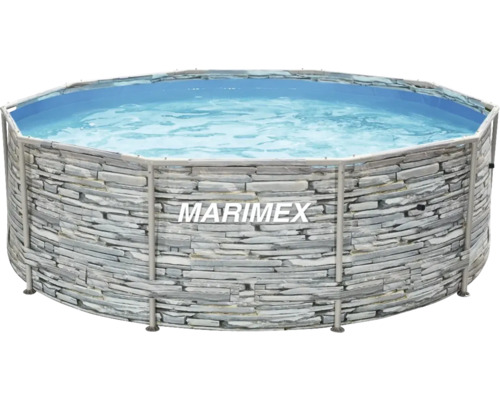 Piscine hors sol tubulaire Marimex Florida ronde Ø 305x91 cm sans accessoires aspect pierre-0