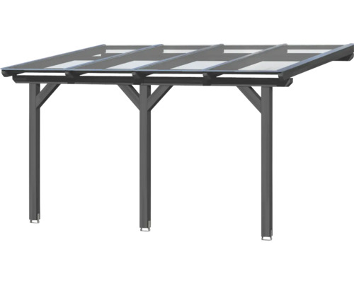 Toit de terrasse en bois et verre
