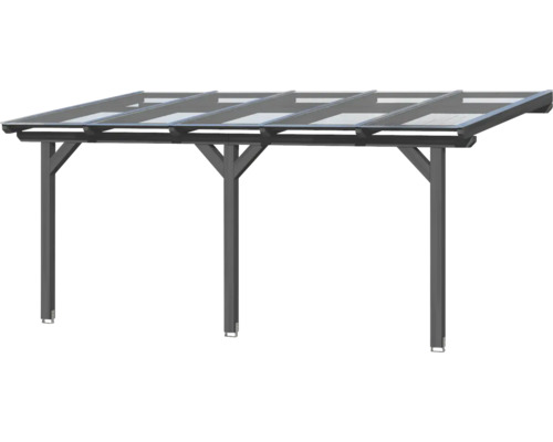 Freistehendes Carport aus Metall mit Flachdach