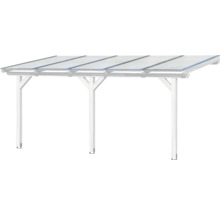 Freistehendes Carport mit transparentem Dach