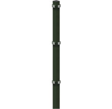 Poteau d'angle à sceller dans du béton 6 x 6/140 cm pour clôture 83 cm RAL 6005 vert mousse