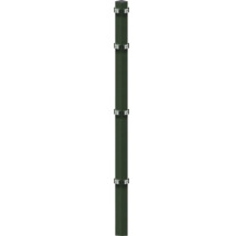 Poteau d'angle à sceller dans du béton 6 x 6/160 cm pour clôture 103 cm RAL 6005 vert mousse