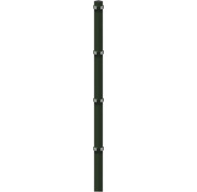 Poteau d'angle à sceller dans du béton 6 x 6/180 cm pour clôture 123 cm RAL 6005 vert mousse
