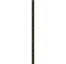 Poteau d'angle à sceller dans du béton 6 x 6/220 cm pour clôture 163 cm RAL 6005 vert mousse