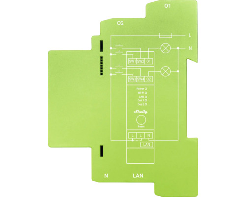 Schaltplan eines Shelly Smart Home Geräts