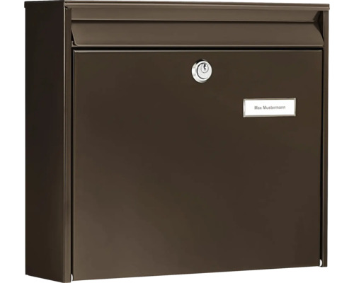 Briefkasten mit Schloss und Namensschild