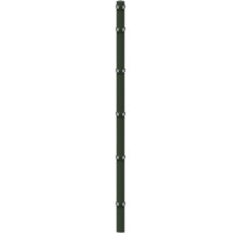 Poteau d'angle à sceller dans du béton 6 x 6/240 cm pour clôture 183 cm RAL 6005 vert mousse