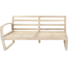 Banc de jardin en bois avec accoudoir