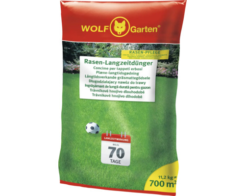 Wolf Garten Engrais gazon longue durée, paquet de 11,2 kilogrammes pour 700 mètres carrés