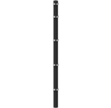 Poteau d'angle à sceller dans du béton 6 x 6/200 cm pour clôture 143 cm RAL 7016 anthracite
