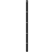 Poteau d'angle à sceller dans du béton 6 x 6/220 cm pour clôture 163 cm RAL 7016 anthracite