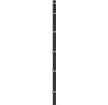 Poteau d'angle à sceller dans du béton 6 x 6/240 cm pour clôture 183 cm RAL 7016 anthracite