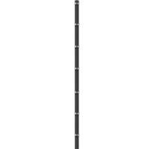 Poteau d'angle à sceller dans du béton 6 x 6/300 cm pour clôture 243 cm RAL 7016 anthracite