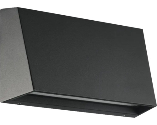 Applique murale extérieure LED 9,5W 1100 lm 3000- 6500 K 12x20 cm Spongano noir Applique murale pour l''extérieur