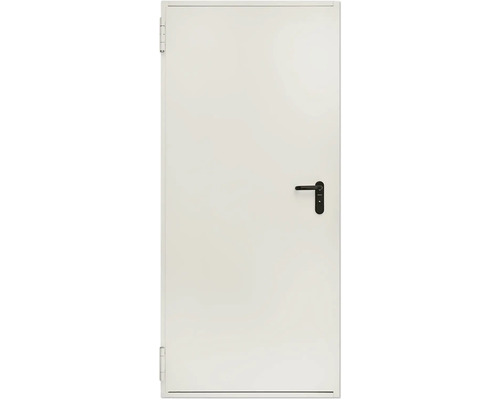Porte coupe-feu Hörmann élément de porte ignifuge T30-H8-5 galvanisé (RAL 9002 gris blanc) 875x1750 mm gauche/droite avec garniture de poignée