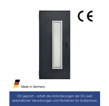 Außentür mit Glaseinsatz und CE Kennzeichnung