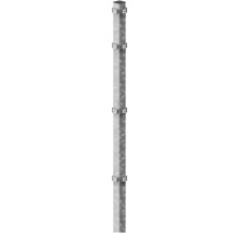Poteau d'angle à sceller dans le béton 6 x 6/160 cm pour clôture 103 cm galvanisé à chaud