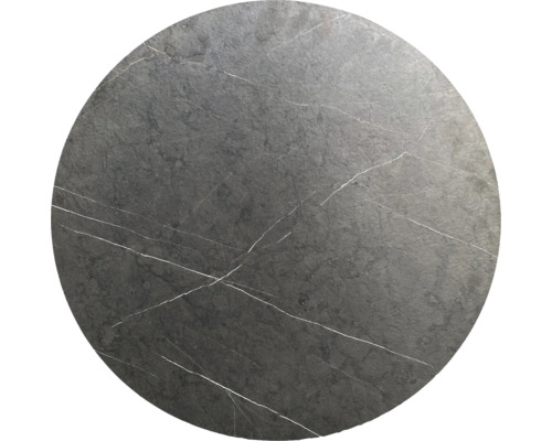 Plateau de table Midnight Marble HPL Ø 70 cm rond noir