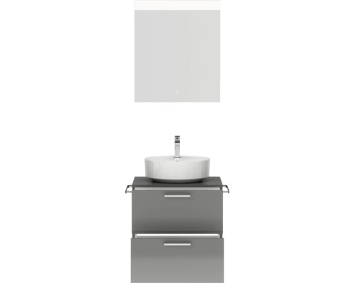 Meuble-lavabo avec miroir et meuble sous-vasque pour la salle de bains