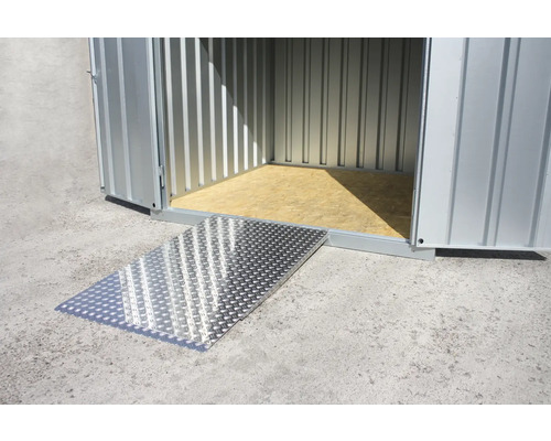 Conteneur en tôle d''acier avec rampe