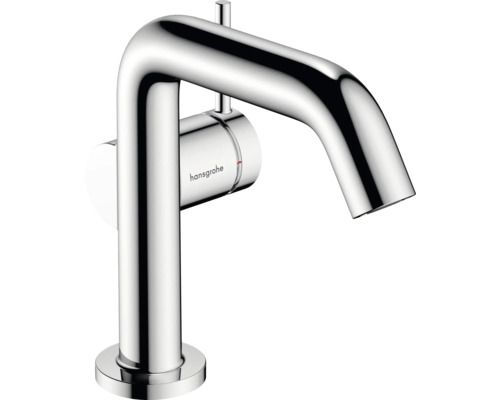 hansgrohe Waschtischarmatur TECTURIS S 110 Fine CoolStart EcoSmart+ mit Push-Open Ablaufgarnitur chrom 73320000