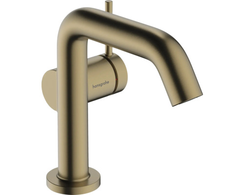 hansgrohe Waschtischarmatur TECTURIS S110 Fine CoolStart EcoSmart+ mit Push-Open Ablaufgarnitur bronze gebürstet 73320140