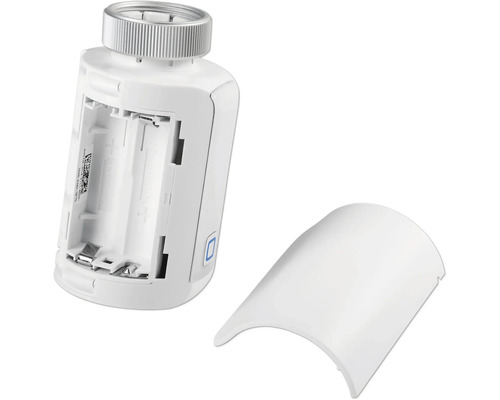 Offener elektronischer Heizkörperthermostat mit Batteriefach