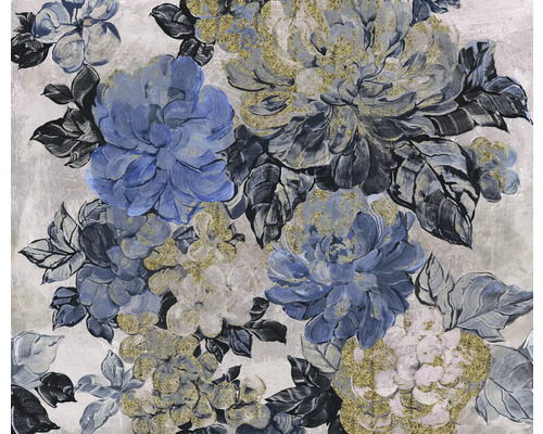 Papier peint panoramique intissé P265-VD3 Vintage blue Garden 300 x 250 cm