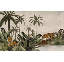 Papier peint panoramique intissé P279-VD4 Tiger Jungle 4 pces 400 x 250 cm