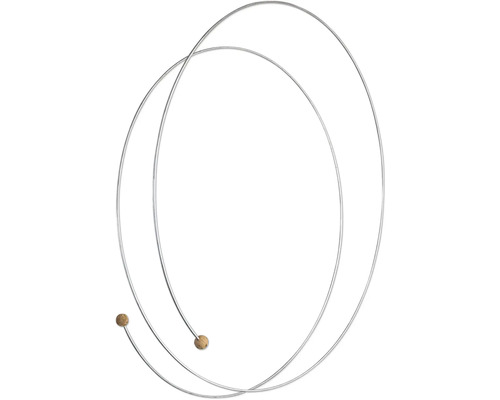 Dekorative Metallringe mit Holzkugeln