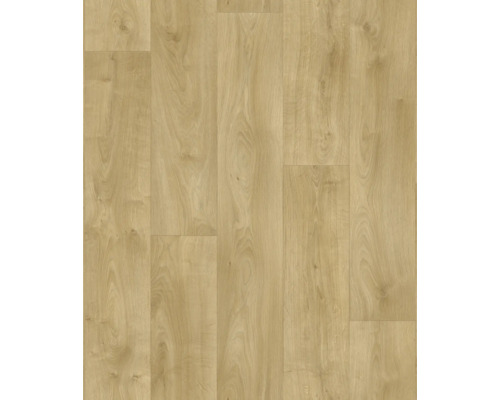 Sol PVC Ultimo aspect lames en bois beige lames 20x120 cm largeur 400 cm (au mètre)