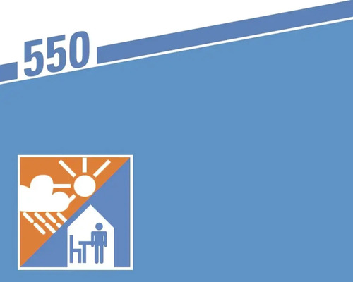 Symbole de résistance aux intempéries et d''adéquation à l''intérieur