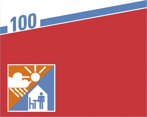 Symbole de résistance aux intempéries et d''utilisation en intérieur