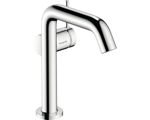 hansgrohe Waschtischarmatur TECTURIS S 150 Fine CoolStart EcoSmart+ mit Push-Open Ablaufgarnitur chrom 73340000