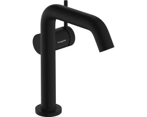 hansgrohe Waschtischarmatur TECTURIS S 150 Fine CoolStart EcoSmart+ mit Push-Open Ablaufgarnitur schwarz matt 73340670