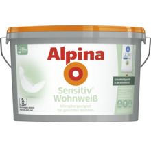 Alpina Sensitiv Wohnweiß Wandfarbe weiß 5 l