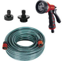 Gartenschlauch Set mit Spritzpistole und Anschlussstücken