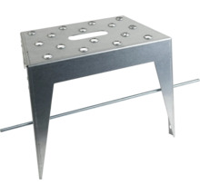 Tabouret métallique avec marchepied et trou de préhension