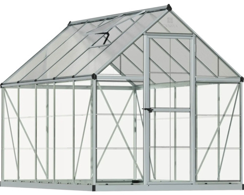 Gewächshaus mit Aluminiumrahmen und transparenten Wänden
