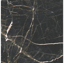 Carreau noir aspect marbre
