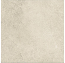 Carreau de sol beige avec surface mate.